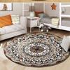 Bohemian Round Carpet Mandala Floral Pattern Soft Area Rug for Living Room Bedroom Bohemian Home Decor