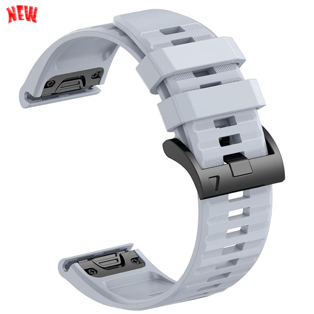 22mm 26mm Silicone QuickFit Sports Strap For Garmin Epix PRO Instinct 3 Quatix/DELTA/TACTIX/Fenix 6XPro 7 E 8pro 5XPlus Bracelet