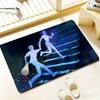 C-Chainsaw Man Floor Mat Bedroom Living Room Flannel Door Mat Non-Slip Home Decor