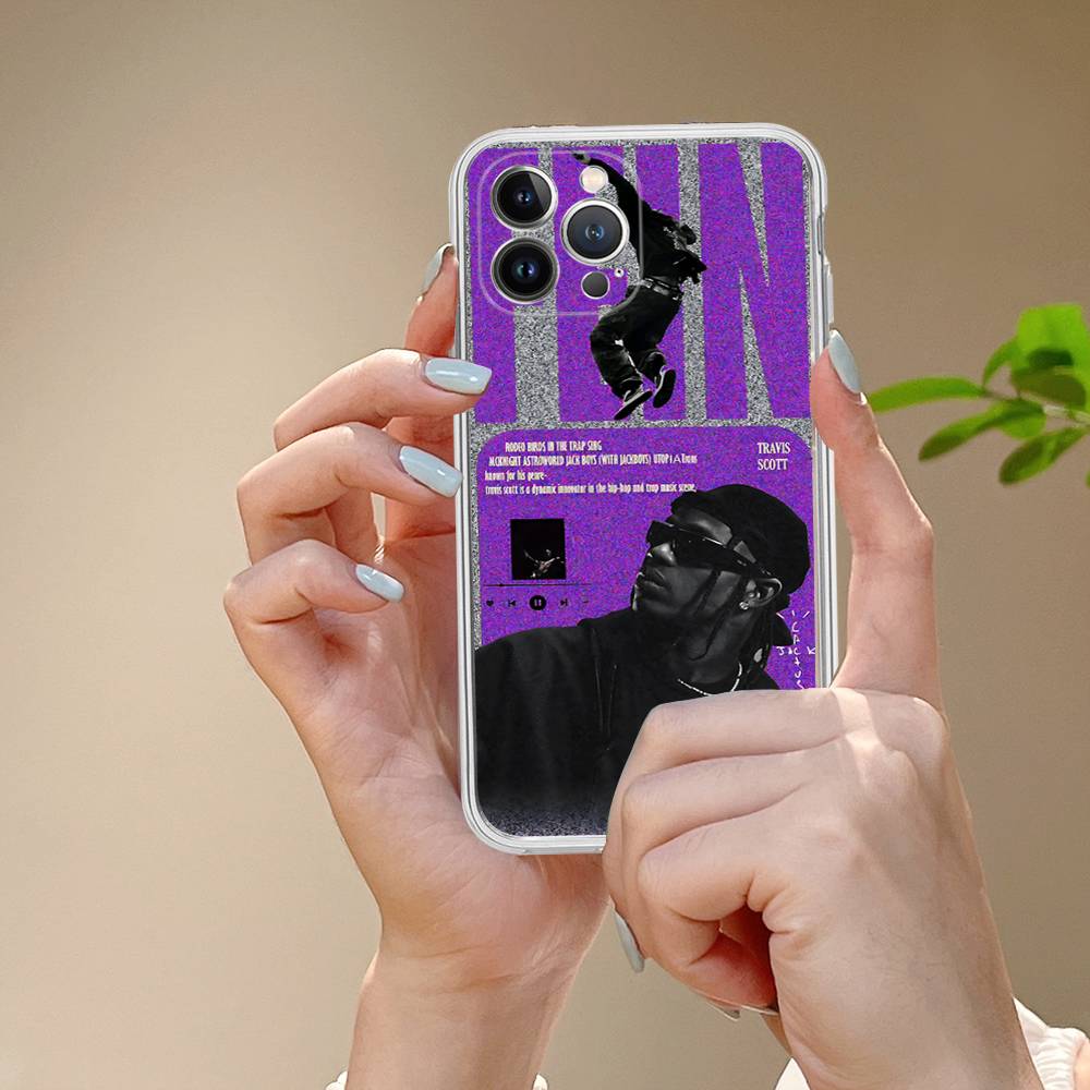 T-Travis S-ScottS Singer For IPhone 17 16 15 14 13 12 11 Pro Max Plus Phone Case High End Silicone
