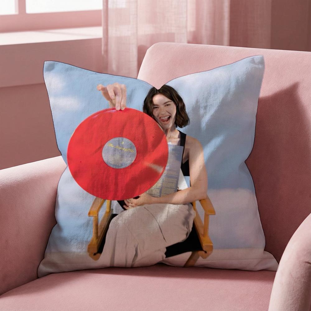 Singer G-Gracie Abrams Cushion Cover Multi-Scene Pillow Cover for Home & Car - Reversible, Soft & Durable for Daily Use