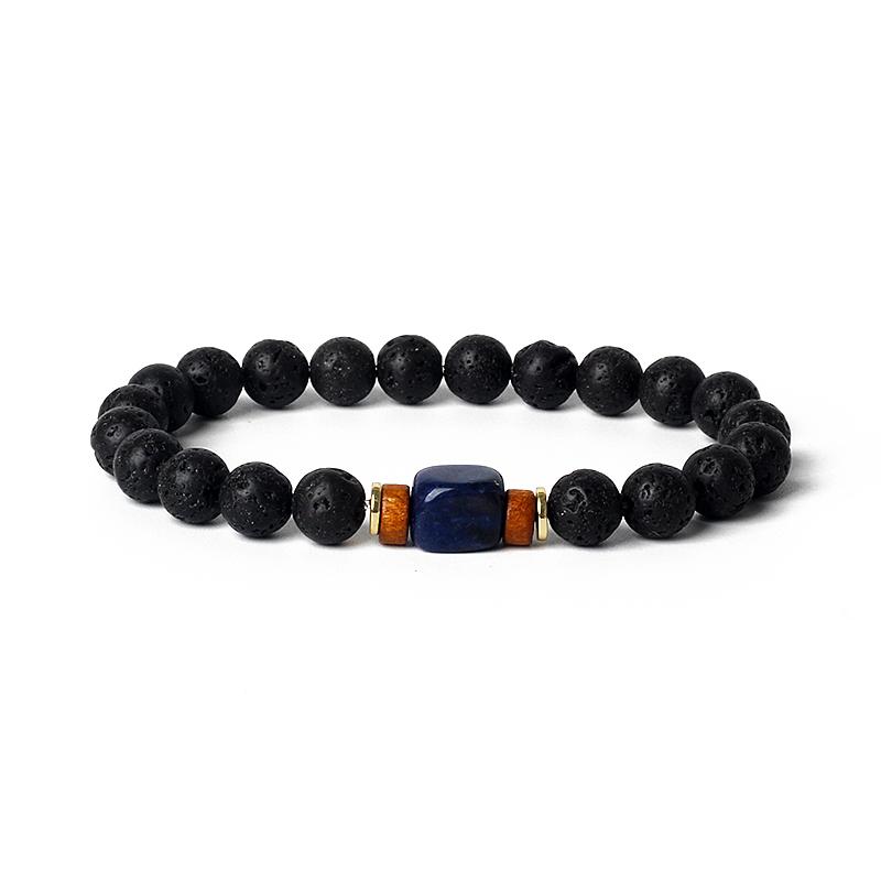Lava Onyx Dzi Tibetan Buddha Bracelets Men Volcanic Stone Chakra Beads Diffuser Bracelet Women Vintage Meditation Amulet Jewelry