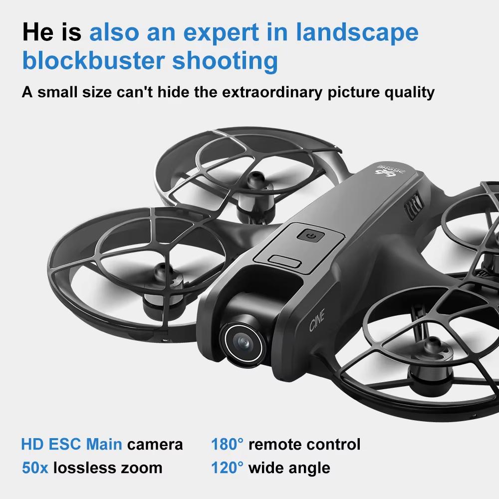 2025 Nový V666 Mini Dron 4,5palcový Displej Ovládání HD Duální Kamera WIFI 5G Vyhýbání se Překážkám Bezkartáčový Vysoká Nadmořská Výška Dálkové Ovládání Kvadrokoptéra FPV Hračka