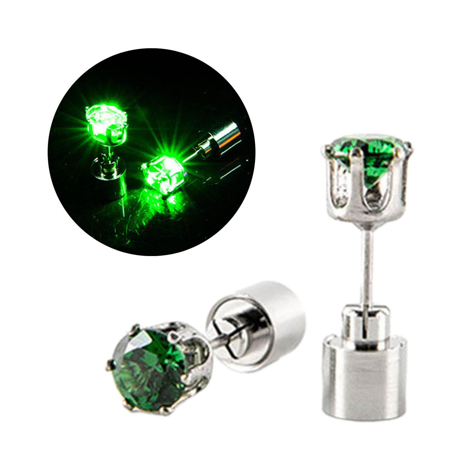 

Сексуальная цепочка для уха для женщин, светящаяся цепочка для тела для танцев, выпускного вечера, клуба, лайв-хауса, цепочка для уха со стразами для дам зелёный