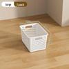Multifunctional Plastic Desktop Storage Basket with Right Angle Partition