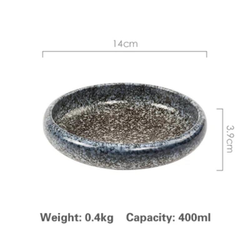 14cm  sell Creative retro ceramic sushi dishes tray Sauce Chili pepper snacks small dishes gold plates set dinner dishes sets