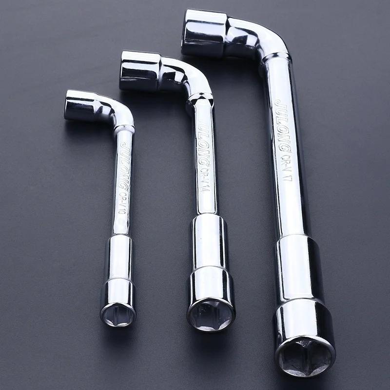 L-Schlüssel Autoreparaturwerkzeug Doppelköpfig Abgewinkelt Hohl Sechskant Steckschlüssel Multifunktionales Wartungswerkzeug Großhandel