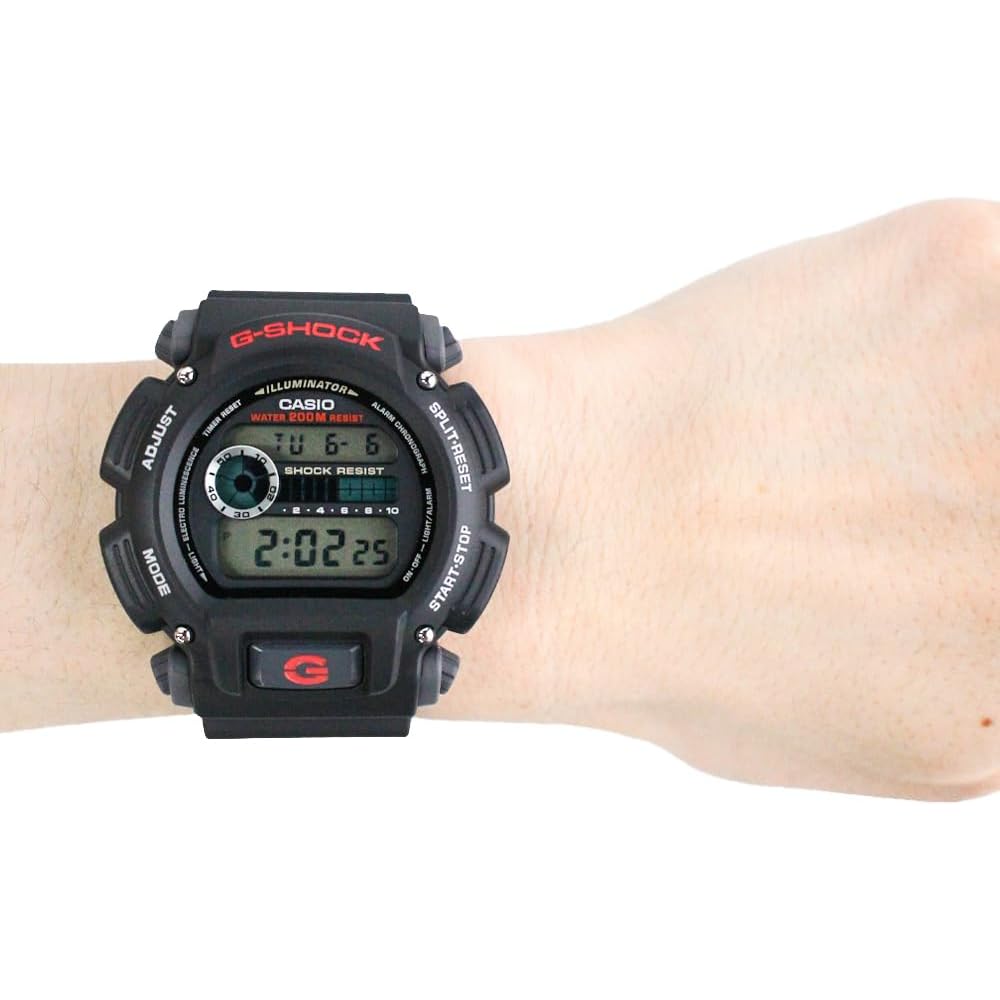 Casio G-Shock DW-9052-1 Men's Digital Watch Resin Black Casual Waterproof Quartz