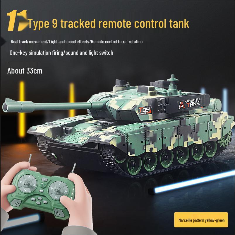 Rechargeable Action Remote Control Tank Car for Kids with Firing Cannon Model