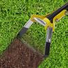 Double-Ended Garden Hoe & Weeder Heavy Duty Scuffle Hoe for Soil Loosening & Weed Removal 30-72 Inch Height Adjustable Long Handle Garden Tool for