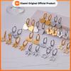 Skyrim Stainless Steel Women's Earrings Flower Round Heart Star Sun Totem Maple Leaf Pendant Hoop Earrings Fashion Jewelry Gift