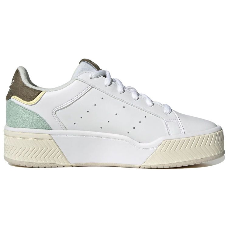 Adidas Originals Court Tourino Bold Non-Slip Durable Low-Top Skate Shoes Women Sneakers White GX1849