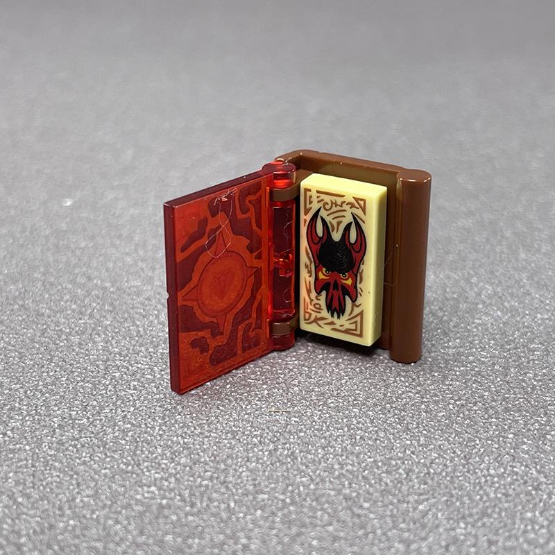 Bloki budulcowe małych cząstek: Minifigurka Otwierana Książka Magiczna 24324 & 24093