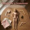 Curly Hair 1/6 Doll Model Dark Skin Action Figure Body Supermodel Nude Doll  Doll Accessories