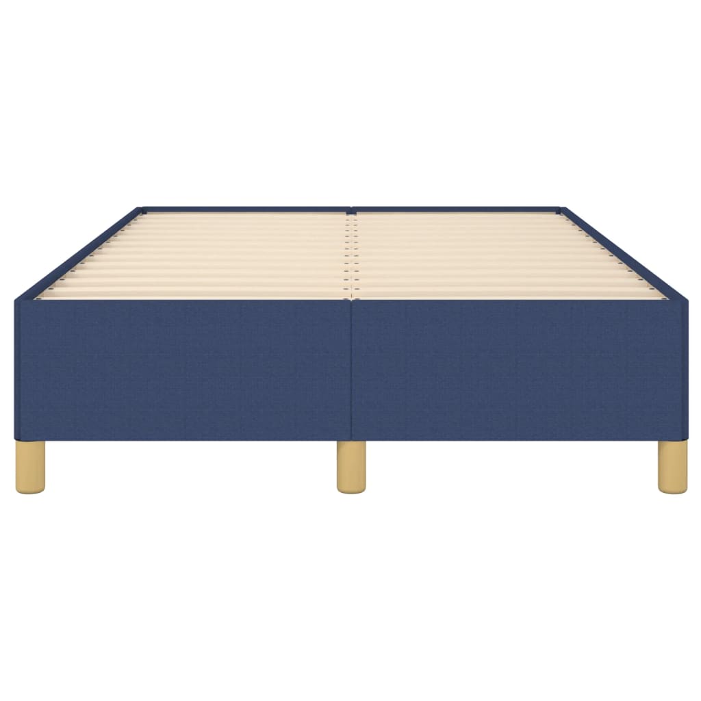 Bed Frame without Mattress Blue 120 x 200 cm Fabric