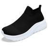 Flash wear lace-free lazy casual shoes outdoor non-slip wear-resistant fly-woven mesh socks shoes