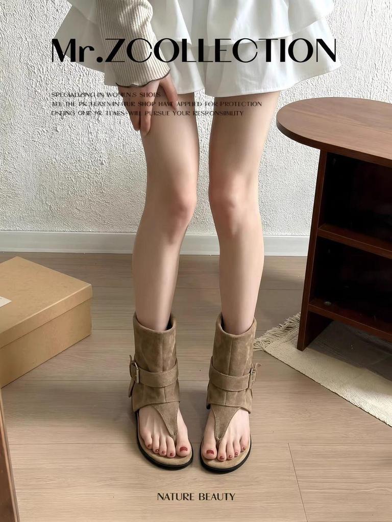 2026 Retro Sommer Thong Sandalen für Damen - Dicke Sohle, Modischer Hot Girl Stil
