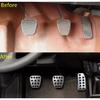 For 2009- Honda Fit Manual Pedals Set Gas Brake Clutch Pedal Pad Cover Kit
