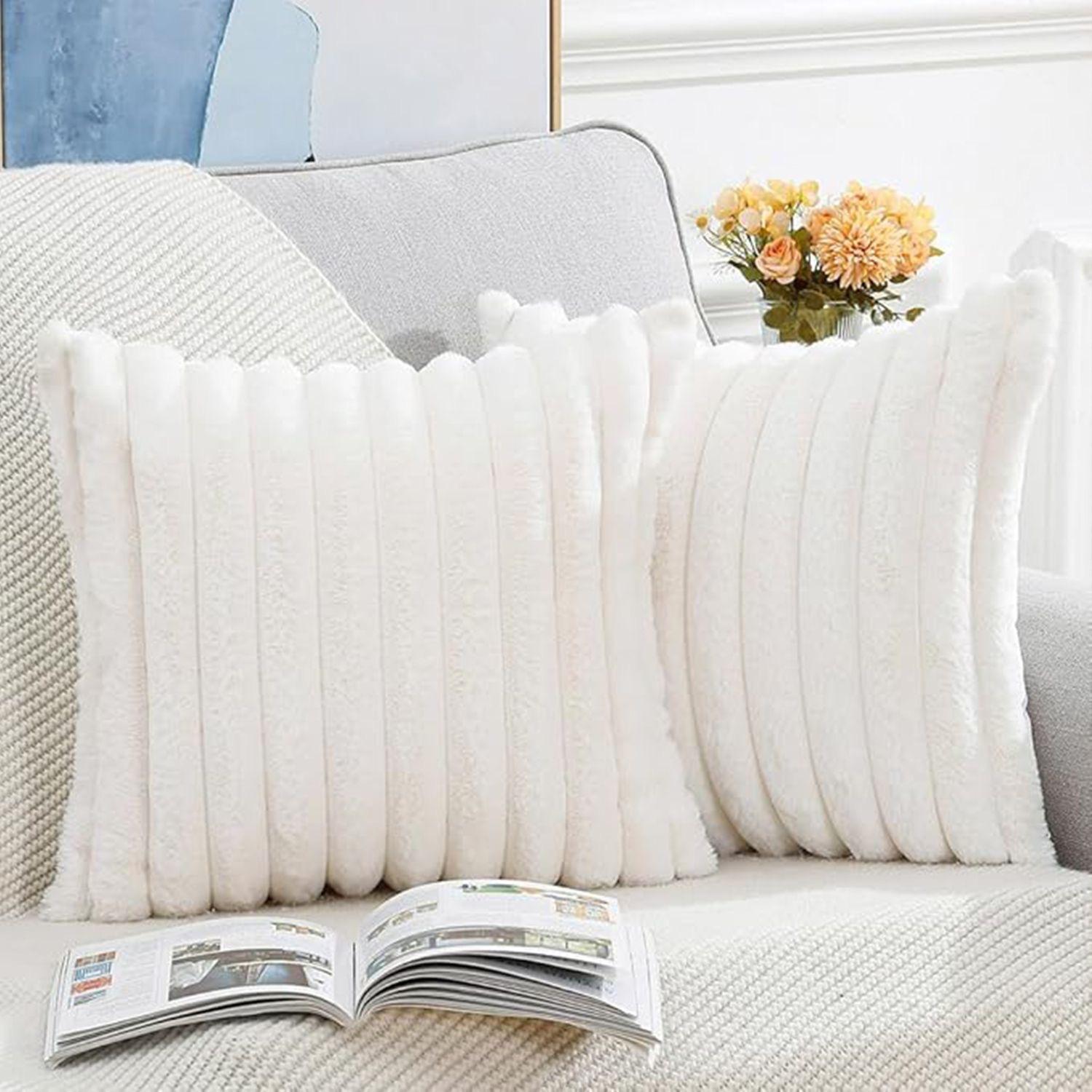 

Наволочка Кроличий Вельвет 3,5 см Полосатая Офис и Дом Подушка для Дивана Без Наполнителя Чехол для Подушки для Спальни Прикроватная Подушка 45 * 45cm (excluding pillow core)