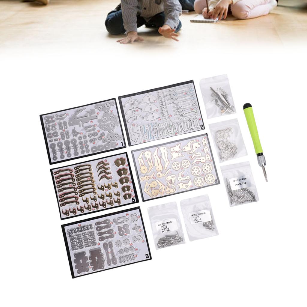 3D Metal Puzzles Kit To Build STEM Educational Toy   Mechanical Puzzle Building Blocks for Kids Adults