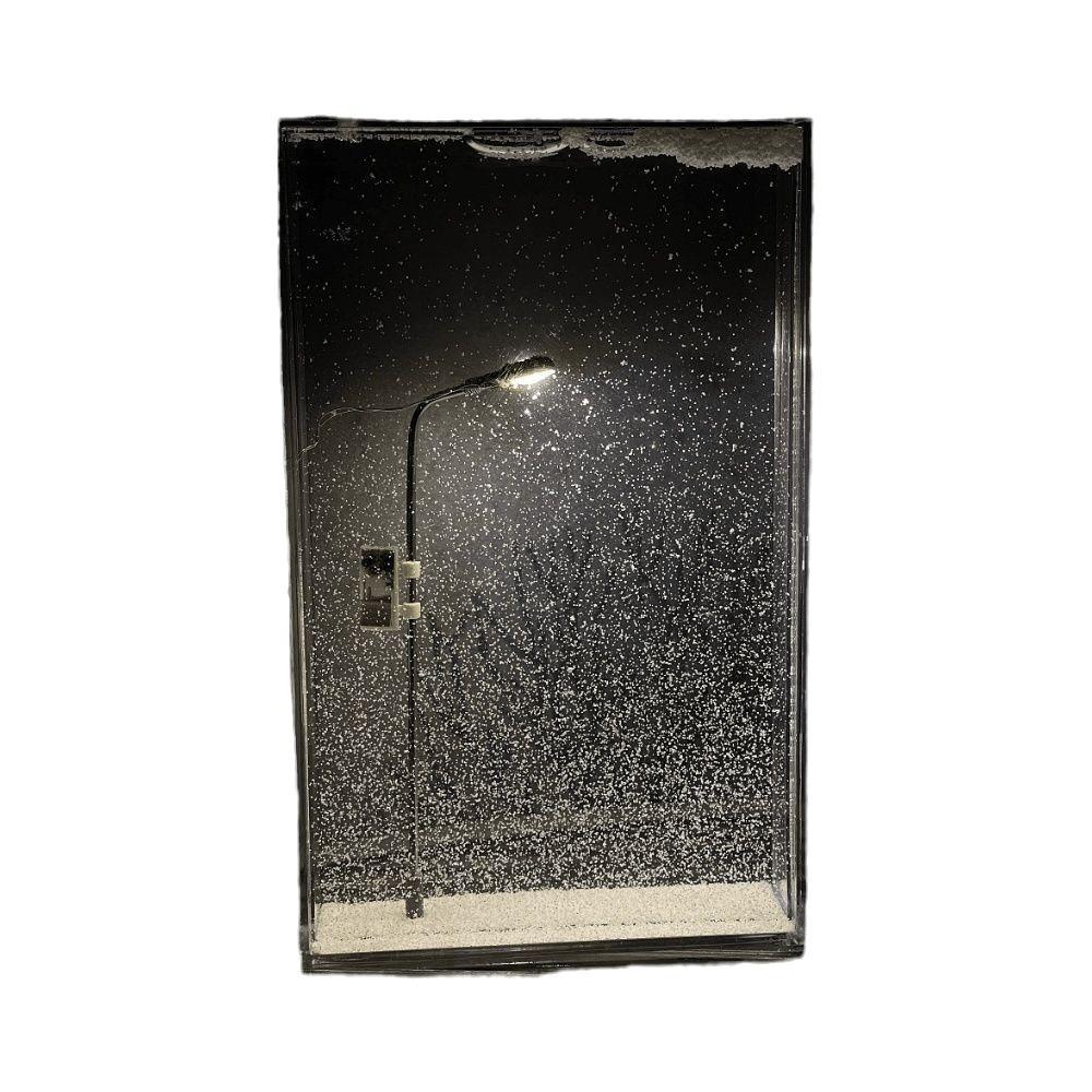 

Small Night Light Snow Scene Street Light DIY Kit Creative Snowy Night Flowing Night Light Handmade Material Package Best Gifts