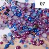 Yantuo 1000g Mixed Packaging Flat Back Pearls Resin Rhinestone Jelly Rhinestones Bulk Abs Loose Pearl for DIY Decoration
