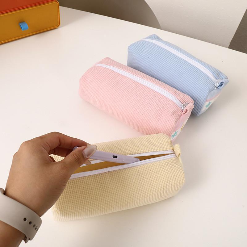 Creative Fabric Pen Storage Bag With Star Pattern For Girls And Students