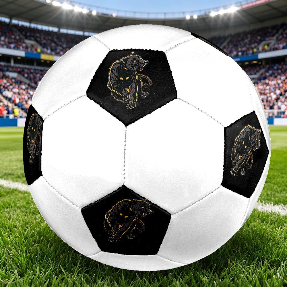 1PC Black Panther Night Stance Soccer Ball Size 5 Football Machine Sewn Indoor/Outdoor Universal Football S98