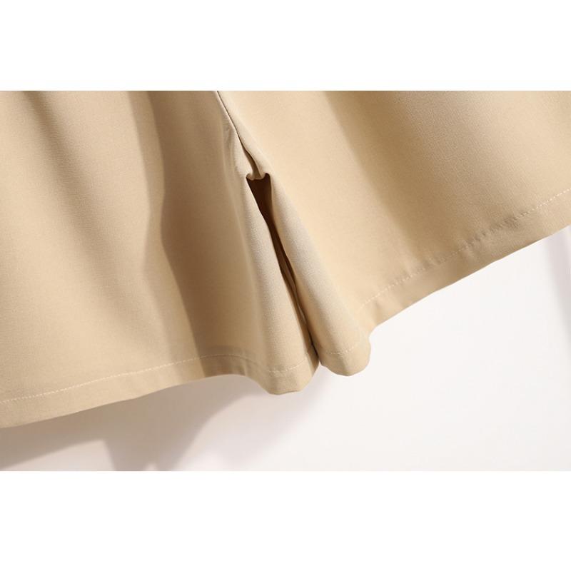 DIMANAF 2025 Summer Style Shorts Pants Loose High Waist Women Basic Pants Female Solid Trousers