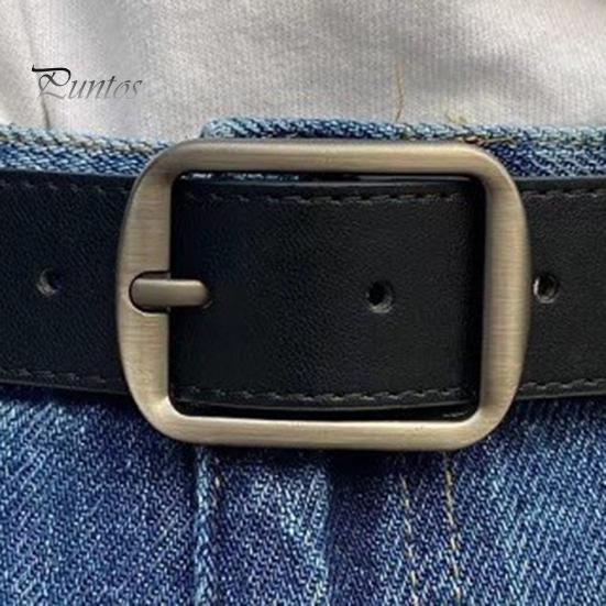 Unisex Retro Belte Multi Hull Justerbar Design Denim Western Stil Jeansbelte Kunstlær Buksebelte