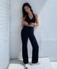 INJIACTIVE Butter Flare Pants Black