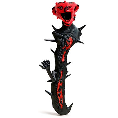 3D-gedruckte gekochte One Horror Kreatur Actionfigur – Stacheliges Monster Modell Spielzeug für Halloween Schreibtisch Dekorationsornament