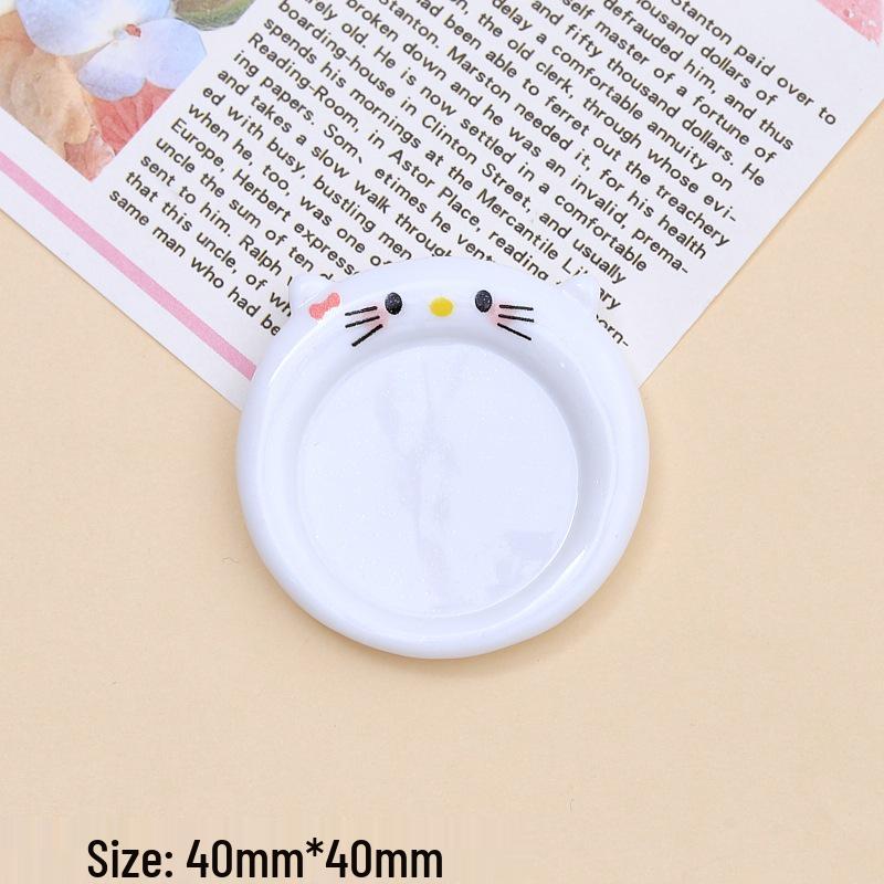 Resin Cartoon Hair Clips & Crocs Charms: DIY Cream Glue Accessories, Cat Plate Food Toys