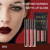 Langanhaltender matter Lippenstift, wasserfestes Lipgloss-Set, nicht klebrige Samtlippe, geeignet für Frauen und Mädchen, Lippenstift
