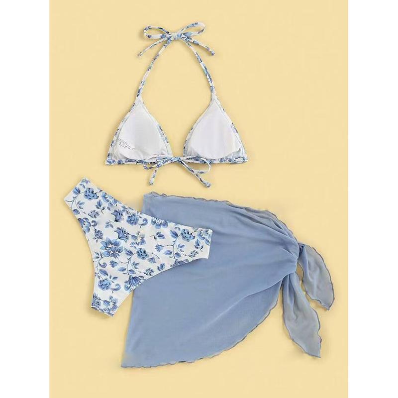 New Sexy Bikinis Floral Swimsuits Women's Swimwear Push Up Female Beach Swim Wear Bathing Suits Bikini Set