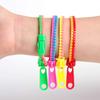 6 Pcs Creative Zipper Bracelet Toy Stress Reliever Focus Killing Fidget Toy For Kids Children Adhd Autism Hand Sensory Toys