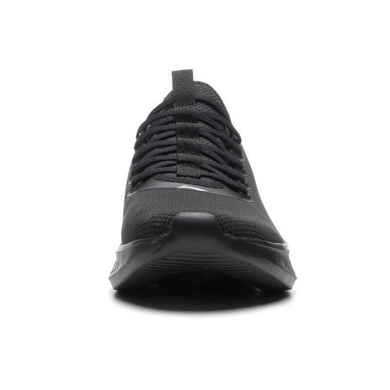 Li Ning Shumai Comfortable Simple Non-Slip Breathable Low-Top Running Shoes Men Running Shoes Black AGLU319-6