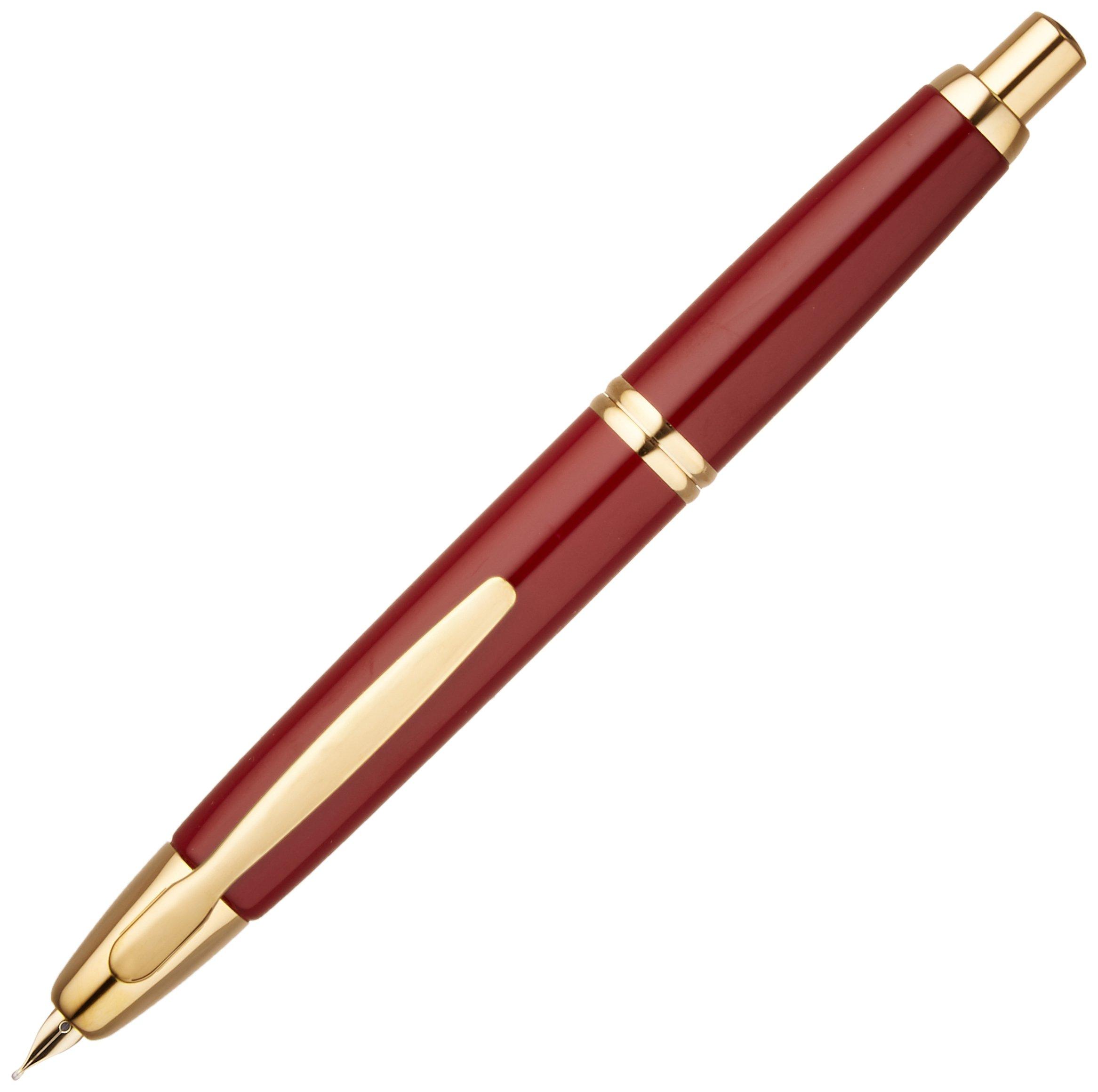 PILOT Capless DR Fountain Deep FC15SRDRM Pen, Medium, Red,