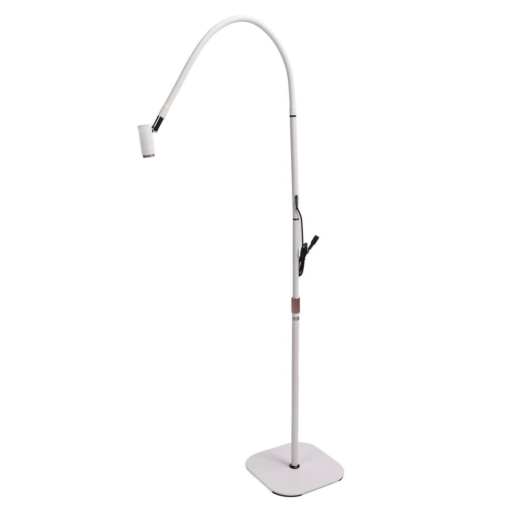 Eyelash Extension Glue Lamp 5 Brightness Adjust Height Flexible Gooseneck Lash Curing LED Light with Foot Pedal Control for Beauty Salon