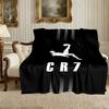 Cristiano Ronaldo Pattern Blanket, Cozy Blanket for All-Season Comfort on Sofas, Beds, Office, Car, Camping and Travel
