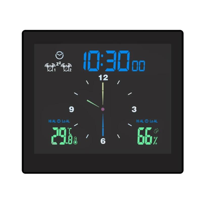 

New Bathroom Waterproof Wall Clock Shower Clocks Timer Digital Electronic Wall Clock Kitchen Washroom Time чорний
