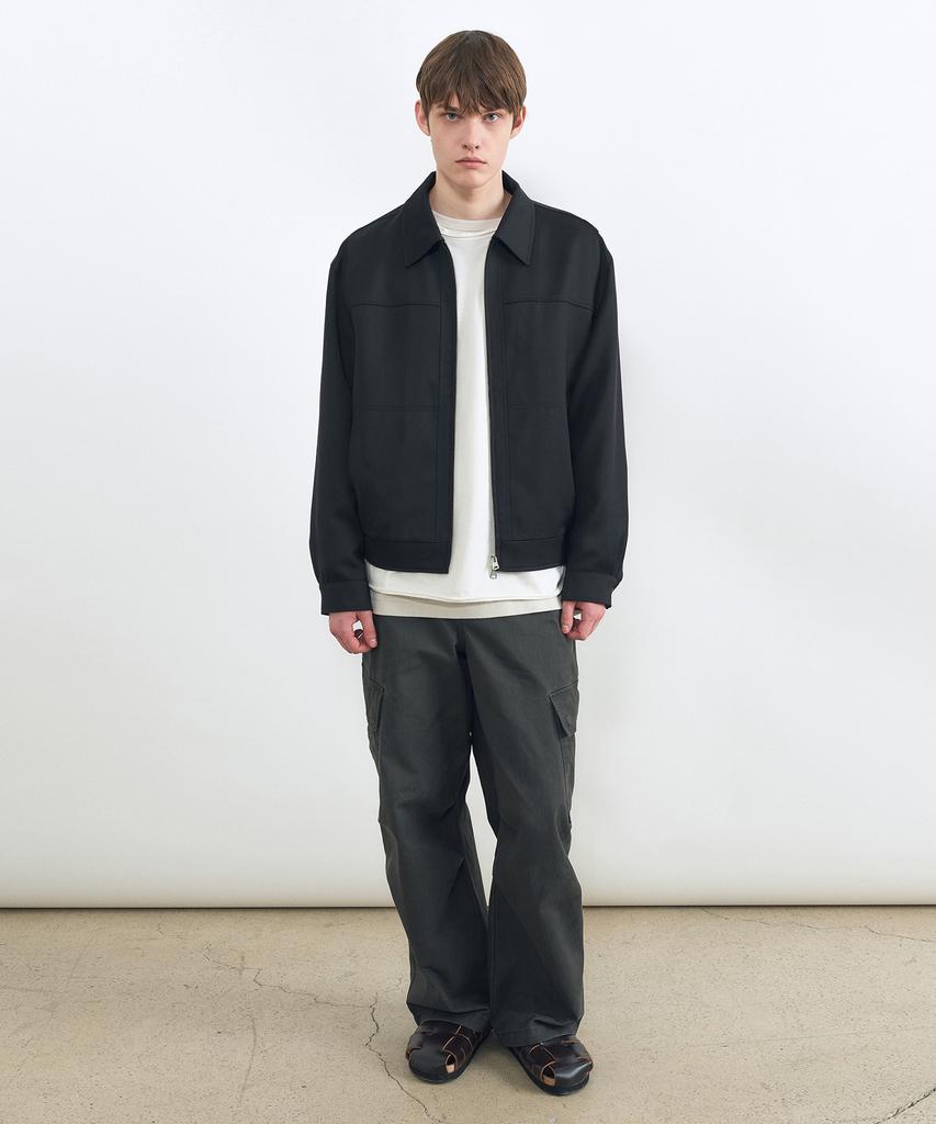 Insilence Venetian Wool Blouson Black