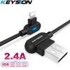 KEYSION USB Cable for iPhone Xs Data Cable Type-C Charging Cable Phone Cord Micro USB for Samsung