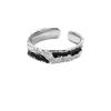 Vintage Shadow Rings for Men and Women, Minimalist, Niche, High-End, Unique, Fashionable, Elegant, Light Luxury, Irregular Texture Couple Rings