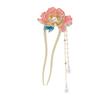 Peony Hairpin Tassel Hair Stick U Shape Hair Clip Chinese Style Ornament for Women Daily Hair Decoration Hairbows for Girls