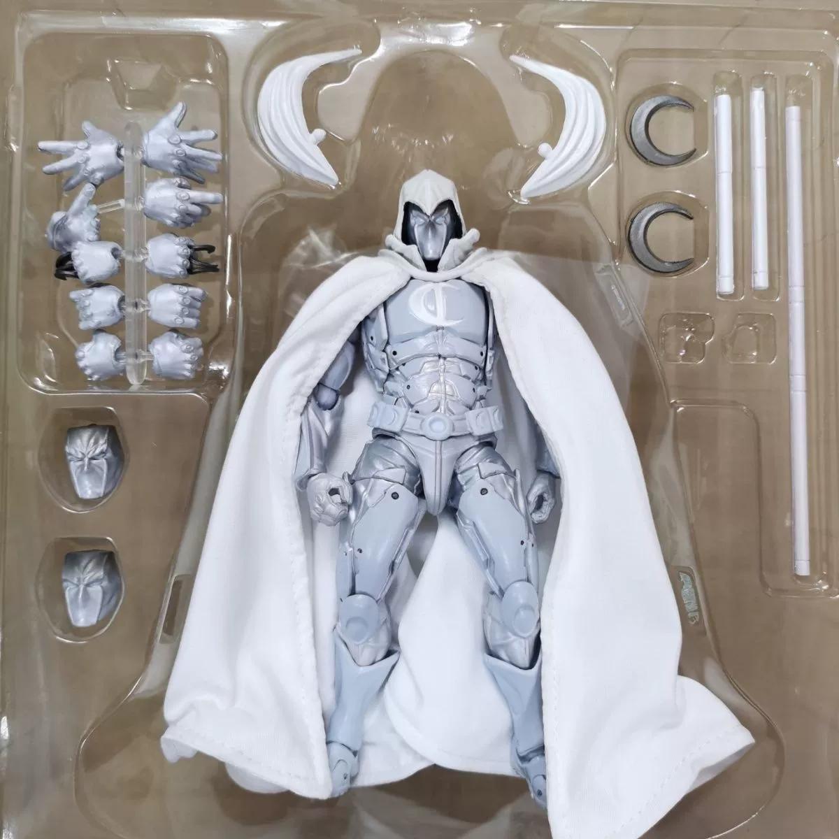 

Moon Knight Figure Revoltech Amazing Yamaguchi 16cm Marc Spector Action Figurine Collection Ornament Model Playthings Birth Date Gifts