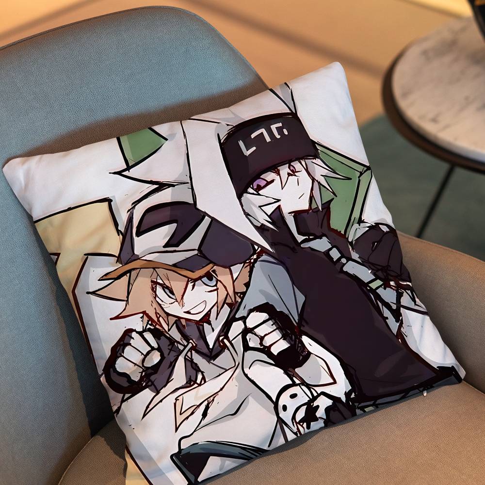 Anime 2D Aotu World Room Decor Para Regalar Pillow Cover Living Room Sofa Cushion Cover Bedroom Room Bed Pillow Cover
