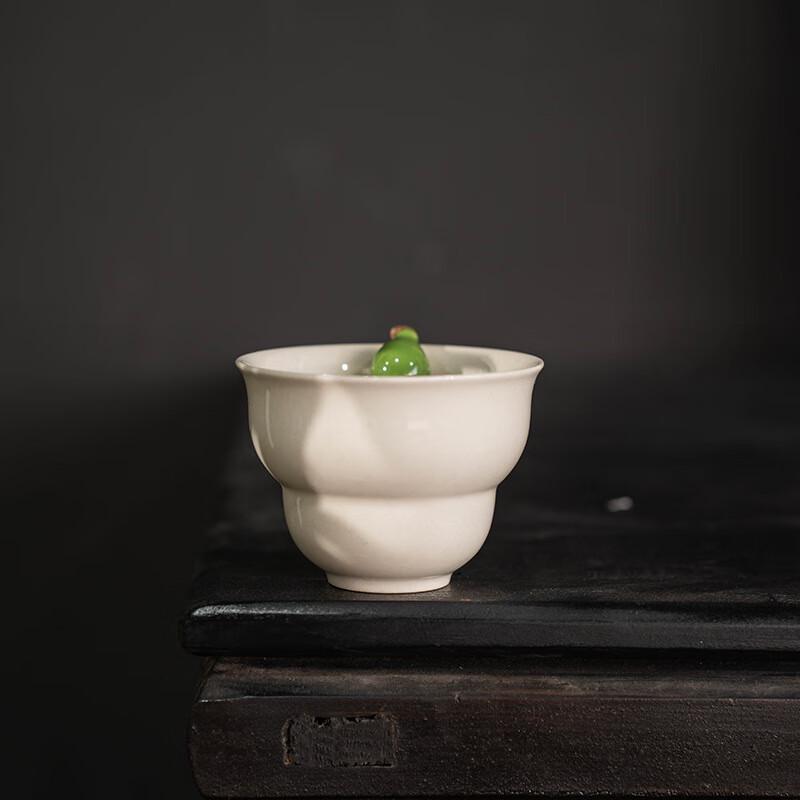 Shangqi Retro Handmade Ceramic Gourd Teacup