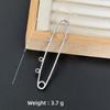 Colorfast Electroplated Safety Pin Brooch with Loop Holder for Sweaters and Pants