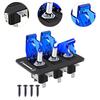 Universal 12V Panel Switch ABS Rocker Toggle Switch Panel with LED Lights for Car RV Yacht Dashboard